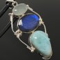 Gemstone Pendant Wire Wrapped Pendant Silver Jewelry Gifts for Her Bohemian Jewelry Default Title
