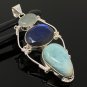 Gemstone Pendant Wire Wrapped Pendant Silver Jewelry Gifts for Her Bohemian Jewelry Default Title