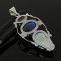 Gemstone Pendant Wire Wrapped Pendant Silver Jewelry Gifts for Her Bohemian Jewelry Default Title