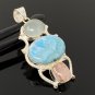 Gemstone Pendant Wire Wrapped Pendant Silver Jewelry Gifts for Her Bohemian Jewelry Default Title