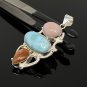 Gemstone Pendant Wire Wrapped Pendant Silver Jewelry Gifts for Her Bohemian Jewelry Default Title