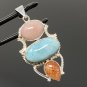 Gemstone Pendant Wire Wrapped Pendant Silver Jewelry Gifts for Her Bohemian Jewelry Default Title