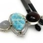 Gemstone Pendant Wire Wrapped Pendant Silver Jewelry Gifts for Her Bohemian Jewelry Default Title