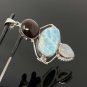 Gemstone Pendant Wire Wrapped Pendant Silver Jewelry Gifts for Her Bohemian Jewelry Default Title