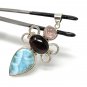Gemstone Pendant Wire Wrapped Pendant Silver Jewelry Gifts for Her Bohemian Jewelry Default Title