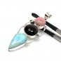 Gemstone Pendant Wire Wrapped Pendant Silver Jewelry Gifts for Her Bohemian Jewelry Default Title