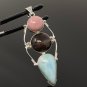 Gemstone Pendant Wire Wrapped Pendant Silver Jewelry Gifts for Her Bohemian Jewelry Default Title