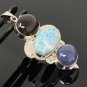 Gemstone Pendant Wire Wrapped Pendant Silver Jewelry Gifts for Her Bohemian Jewelry Default Title