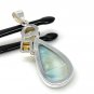 Gemstone Pendant - Larimar;Bohemian Jewelry Larimar Pendant Sterling Silver Jewelry Default Title