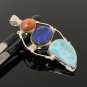 Gemstone Pendant Wire Wrapped Pendant Silver Jewelry Gifts for Her Bohemian Jewelry Default Title