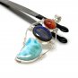 Gemstone Pendant Wire Wrapped Pendant Silver Jewelry Gifts for Her Bohemian Jewelry Default Title