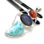 Gemstone Pendant Wire Wrapped Pendant Silver Jewelry Gifts for Her Bohemian Jewelry Default Title
