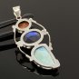 Gemstone Pendant Wire Wrapped Pendant Silver Jewelry Gifts for Her Bohemian Jewelry Default Title