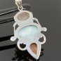 Gemstone Pendant Wire Wrapped Pendant Silver Jewelry Gifts for Her Bohemian Jewelry Default Title