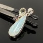 Gemstone Pendant - Larimar;Bohemian Jewelry Larimar Pendant Sterling Silver Jewelry Default Title