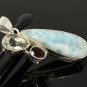 Gemstone Pendant - Larimar;Bohemian Jewelry Larimar Pendant Sterling Silver Jewelry Default Title