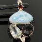 Gemstone Pendant - Larimar;Bohemian Jewelry Larimar Pendant Sterling Silver Jewelry Default Title