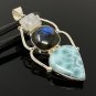 Gemstone Pendant Wire Wrapped Pendant Silver Jewelry Gifts for Her Bohemian Jewelry Default Title