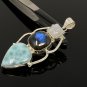 Gemstone Pendant Wire Wrapped Pendant Silver Jewelry Gifts for Her Bohemian Jewelry Default Title