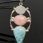 Gemstone Pendant Wire Wrapped Pendant Silver Jewelry Gifts for Her Bohemian Jewelry Default Title