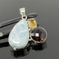 Gemstone Pendant - Larimar;Bohemian Jewelry Larimar Pendant Sterling Silver Jewelry Default Title