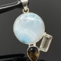 Gemstone Pendant - Larimar;Bohemian Jewelry Larimar Pendant Sterling Silver Jewelry Default Title