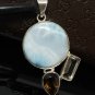 Gemstone Pendant - Larimar;Bohemian Jewelry Larimar Pendant Sterling Silver Jewelry Default Title