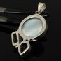 Gemstone Pendant - Larimar;Bohemian Jewelry Larimar Pendant Sterling Silver Jewelry Default Title