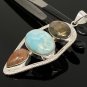 Gemstone Pendant Wire Wrapped Pendant Silver Jewelry Gifts for Her Bohemian Jewelry Default Title