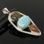 Gemstone Pendant Wire Wrapped Pendant Silver Jewelry Gifts for Her Bohemian Jewelry Default Title
