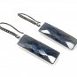 Genuine Blue SPave Diamond Earrings Sterling Silver Gemstone Earrings Gifts for Her Default Title