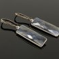 Genuine Blue SPave Diamond Earrings Sterling Silver Gemstone Earrings Gifts for Her Default Title