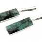 Genuine EmPave Diamond Earrings Sterling Silver Gemstone Bar Earrings Gifts for Her Default Title