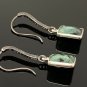 Genuine EmPave Diamond Earrings Sterling Silver Gemstone Bar Earrings Gifts for Her Default Title