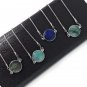 Genuine Gemstone Necklace; ESilver Minimalist Jewelry Layering Necklace Healing Jewelry Amazonite