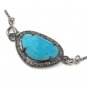 Arizona Turquoise Bracelet Oxidized Sterling Silver Bolo Bracelet Gemstone Bracelet Default Title