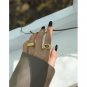 Geometry Irregular Hole 925 Sterling Silver Adjustable Ring Yellow Gold