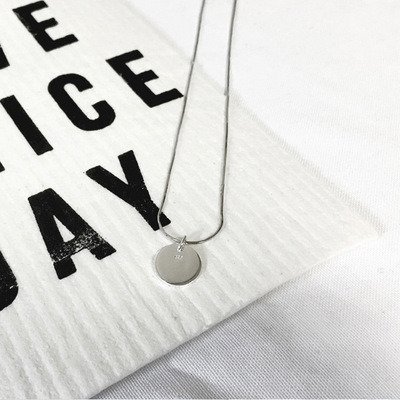 Geometry Round Personalized 925 Sterling Silver DIY Pendant