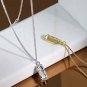Gift Irregular Peanut 925 Sterling Silver Necklace Silver