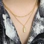 Gift Irregular Peanut 925 Sterling Silver Necklace Silver