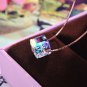 Girl Natural Austrian Crystal Cube Sugar 925 Sterling Silver Necklace Silver ( 6Mm)