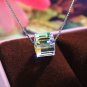 Girl Natural Austrian Crystal Cube Sugar 925 Sterling Silver Necklace Silver ( 6Mm)