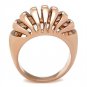 GL162 - IP Rose Gold(Ion Plating) Brass Ring with No Stone