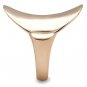 GL207 - IP Rose Gold(Ion Plating) Brass Ring with No Stone