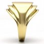 GL286 - IP Gold(Ion Plating) Brass Ring with No Stone