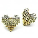 GL333 - IP Gold(Ion Plating) Brass Earrings with Top Grade Crystal in Multi Color Default Title