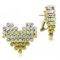 GL333 - IP Gold(Ion Plating) Brass Earrings with Top Grade Crystal in Multi Color Default Title