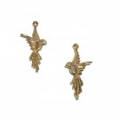 Gold Bird Charm; Silver Bird Charms; LargeBird Charms Animal Charms 1 Pair ( 2 Pcs) Default Title