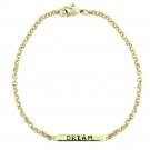 Gold Tone Dream Bar Bracelet BGBR13705