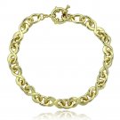 Gold Tone Infinity Link Bracelet BGBR13546